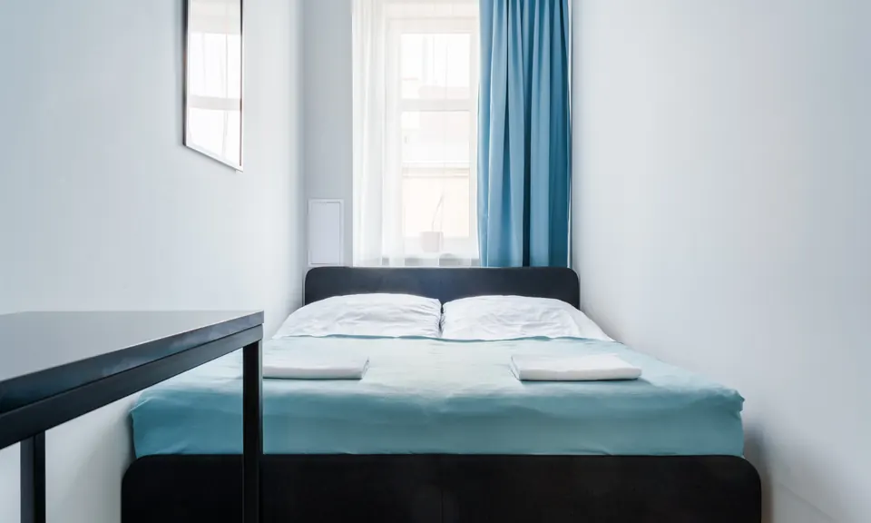 Double bed in the second bedroom